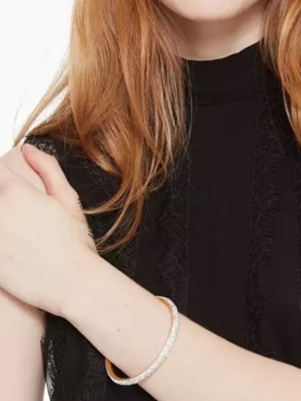 Kate Spade Razzle Dazzle Silver Bangle NWT - Picture 2 of 4
